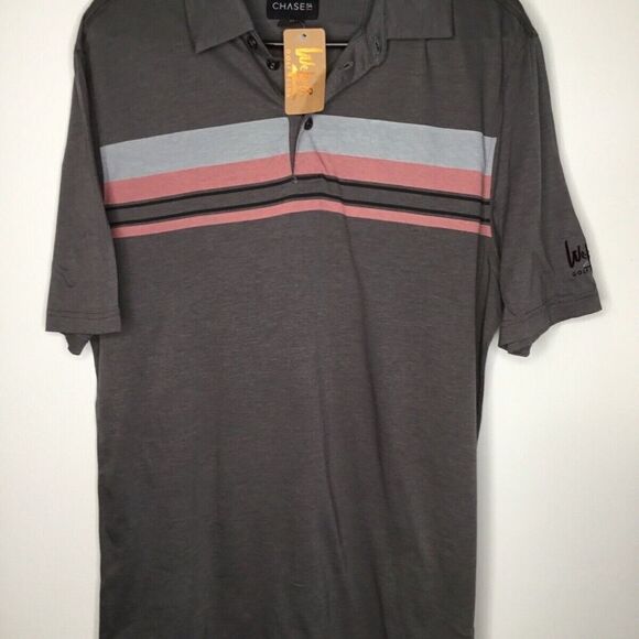 NWT Chase 54 Men’s Gray Short Sleeve Golf Polo Shirt Size M - Picture 11 of 11